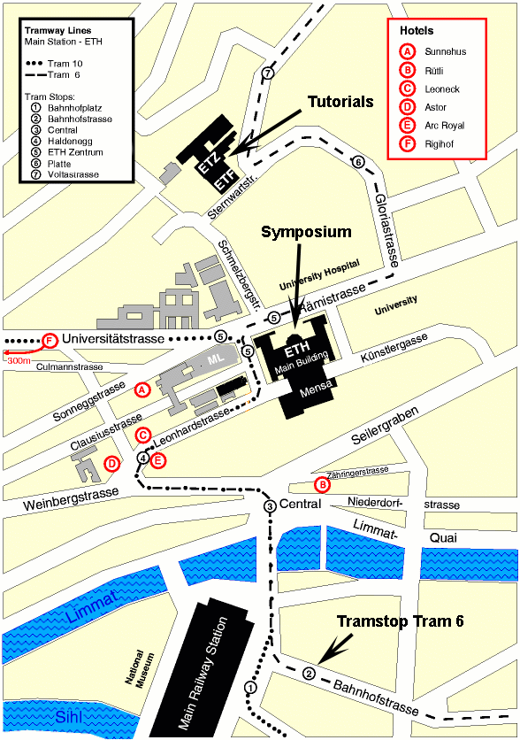 ETH Zentrum Map